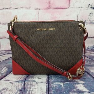 Michael Kors Nicole LG TRPL CMPRMT Xbody